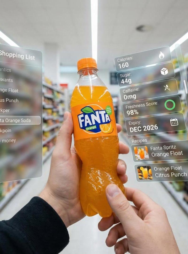 Fanta supermarket AR POV: GPT Image 2 prompt
