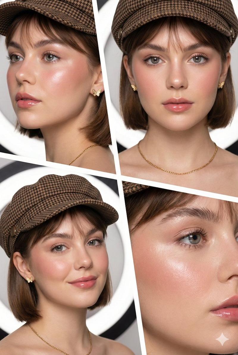 K-beauty 4-panel collage: GPT Image 2 prompt