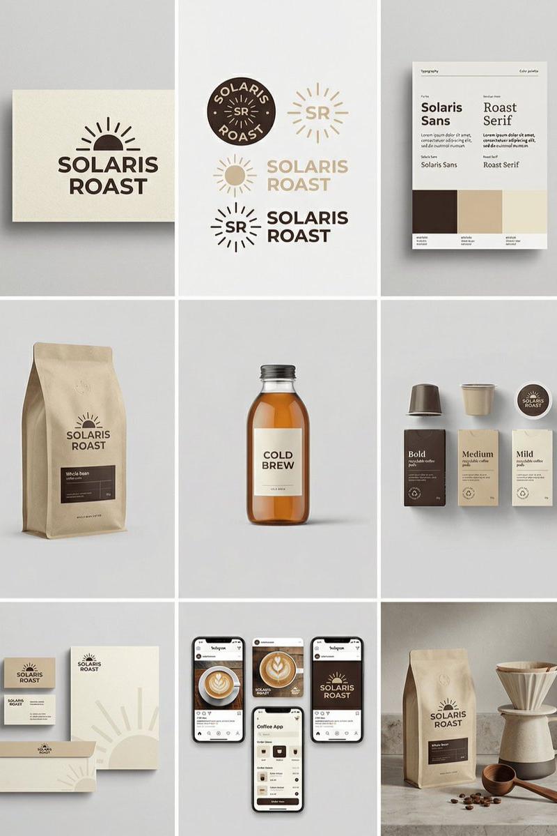 3x3 brand identity grid: GPT Image 2 prompt