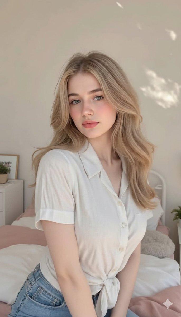 Cozy bedroom blonde shot: GPT Image 2 prompt