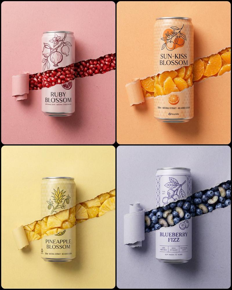 Torn paper soda can shot: GPT Image 2 prompt