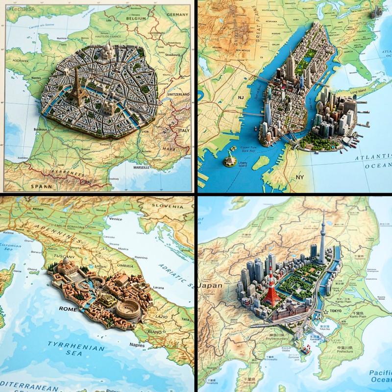 City map miniature diorama: GPT Image 2 prompt