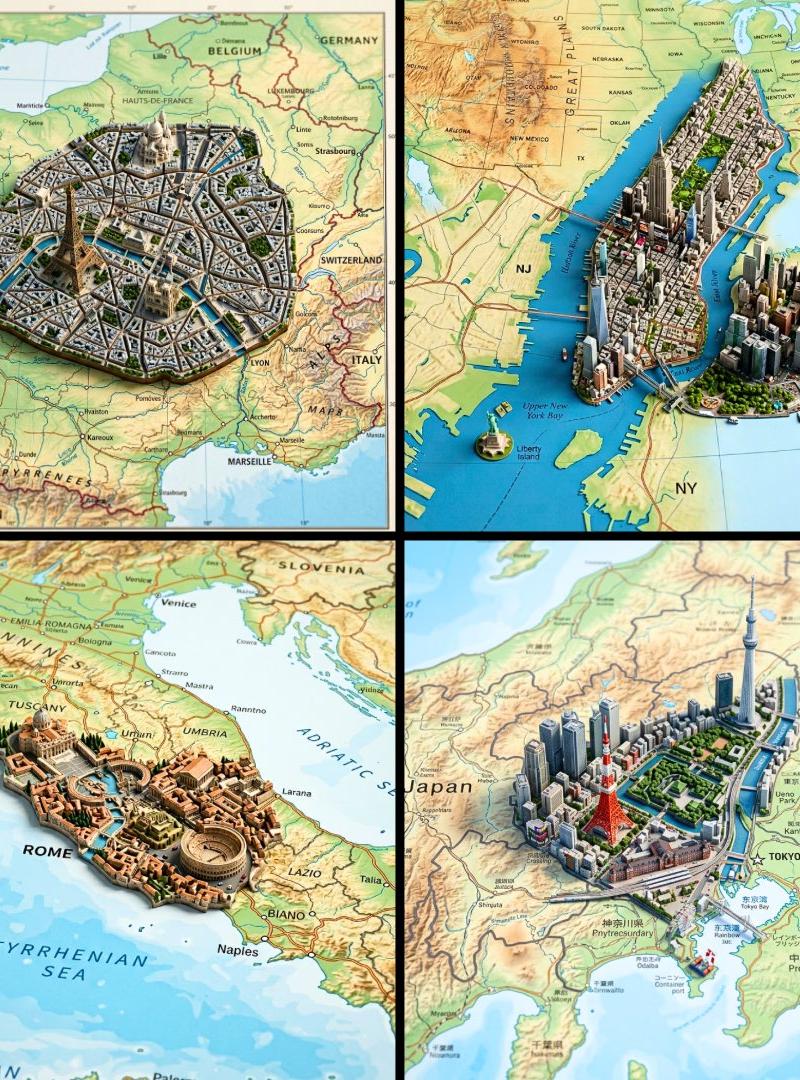 City map miniature diorama: GPT Image 2 prompt