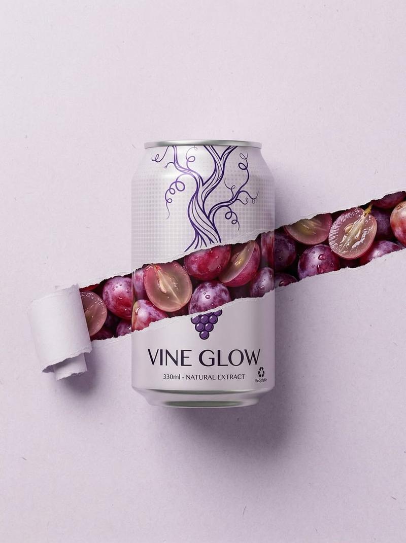 Vine Glow grape can: GPT Image 2 prompt