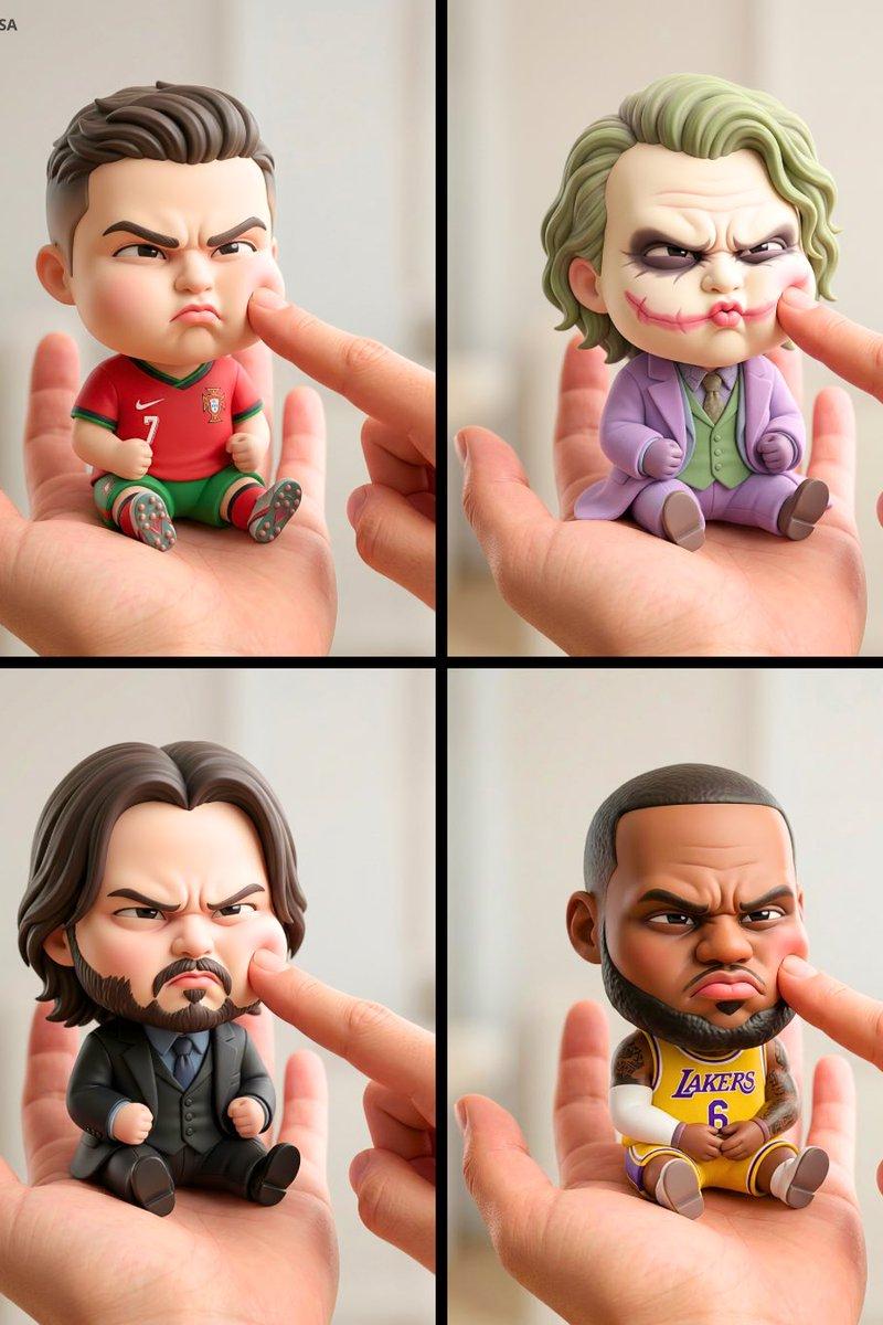 Chibi on palm pouty: GPT Image 2 prompt