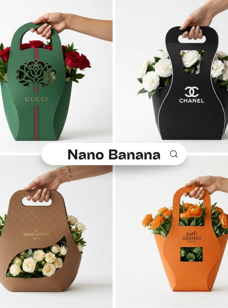Eco flower packaging sleeve: GPT Image 2 prompt