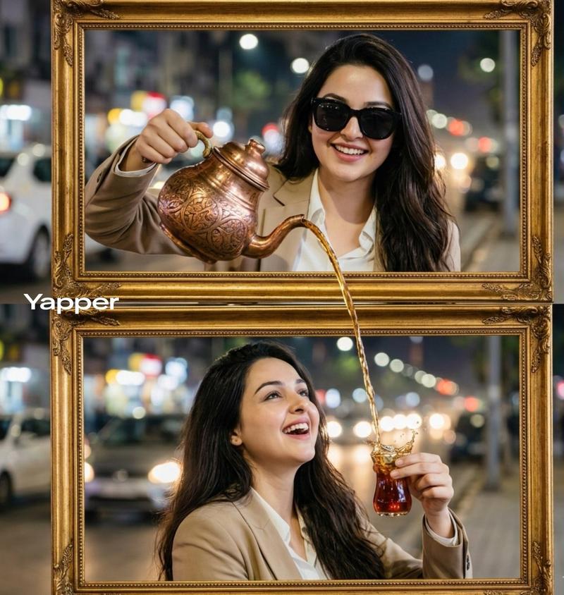 Two-frame Turkish tea pour: GPT Image 2 prompt
