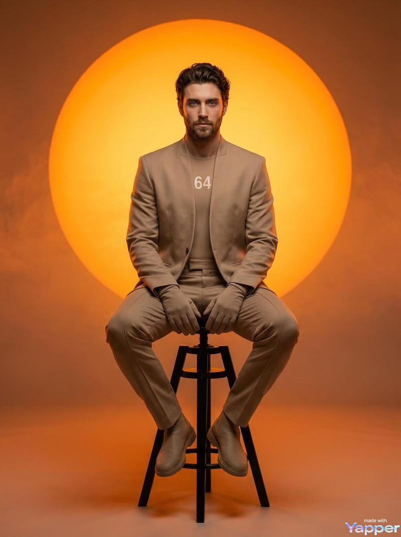 Glowing orange sun stool: GPT Image 2 prompt