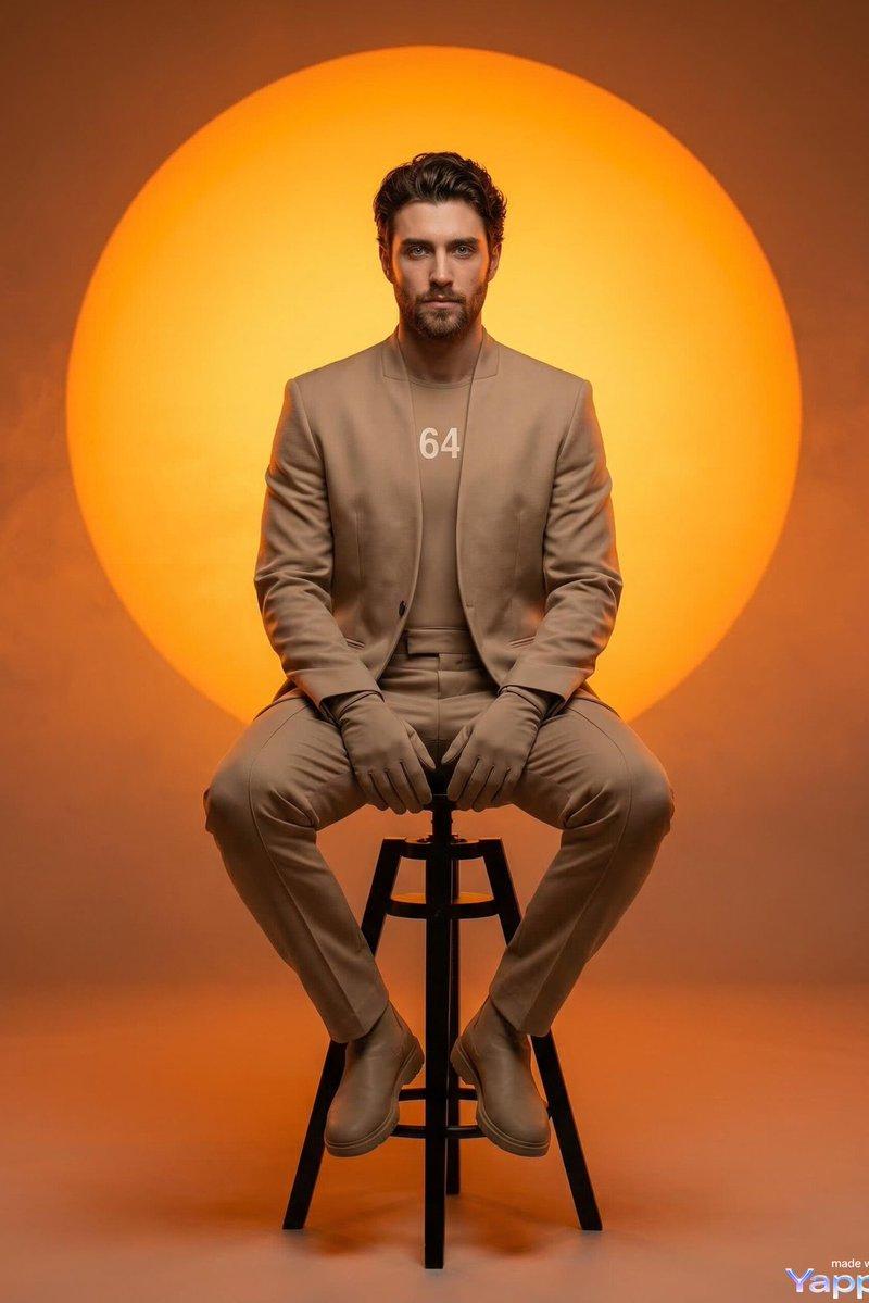 Glowing orange sun stool: GPT Image 2 prompt