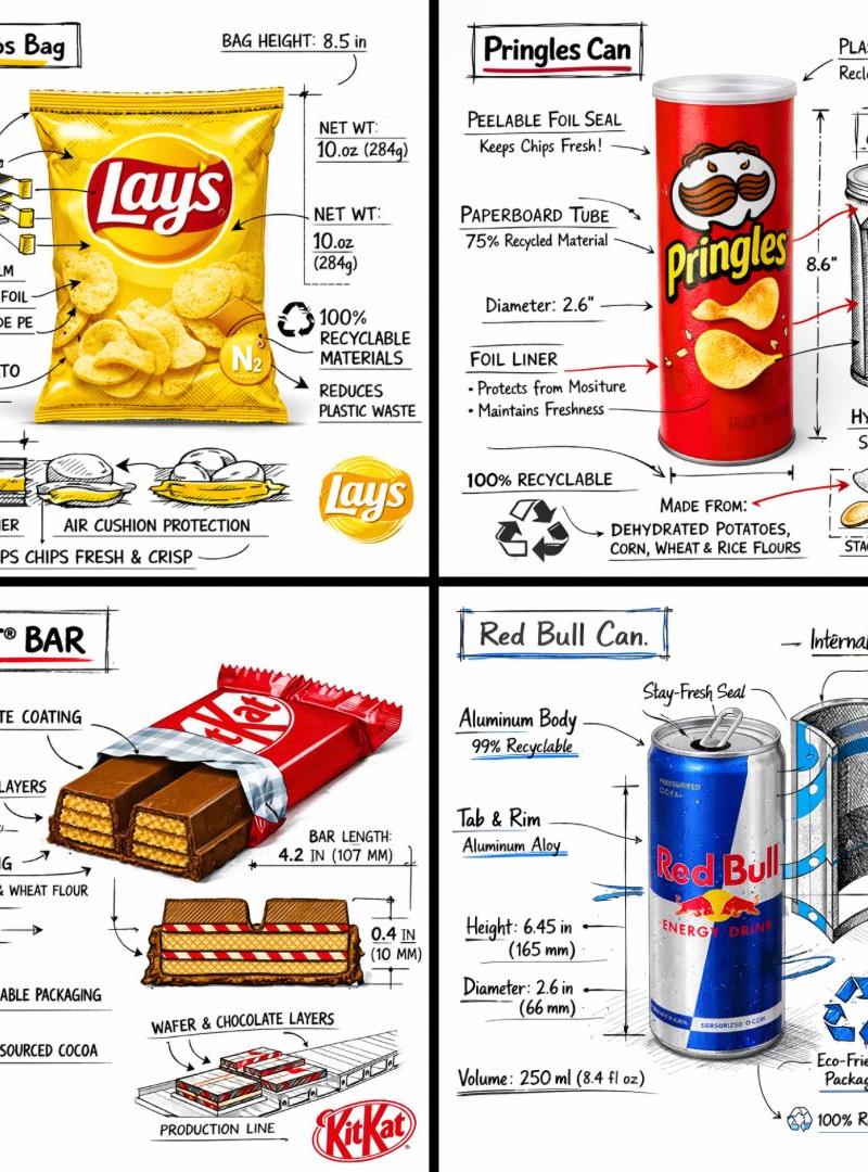Snack technical infographic: GPT Image 2 prompt