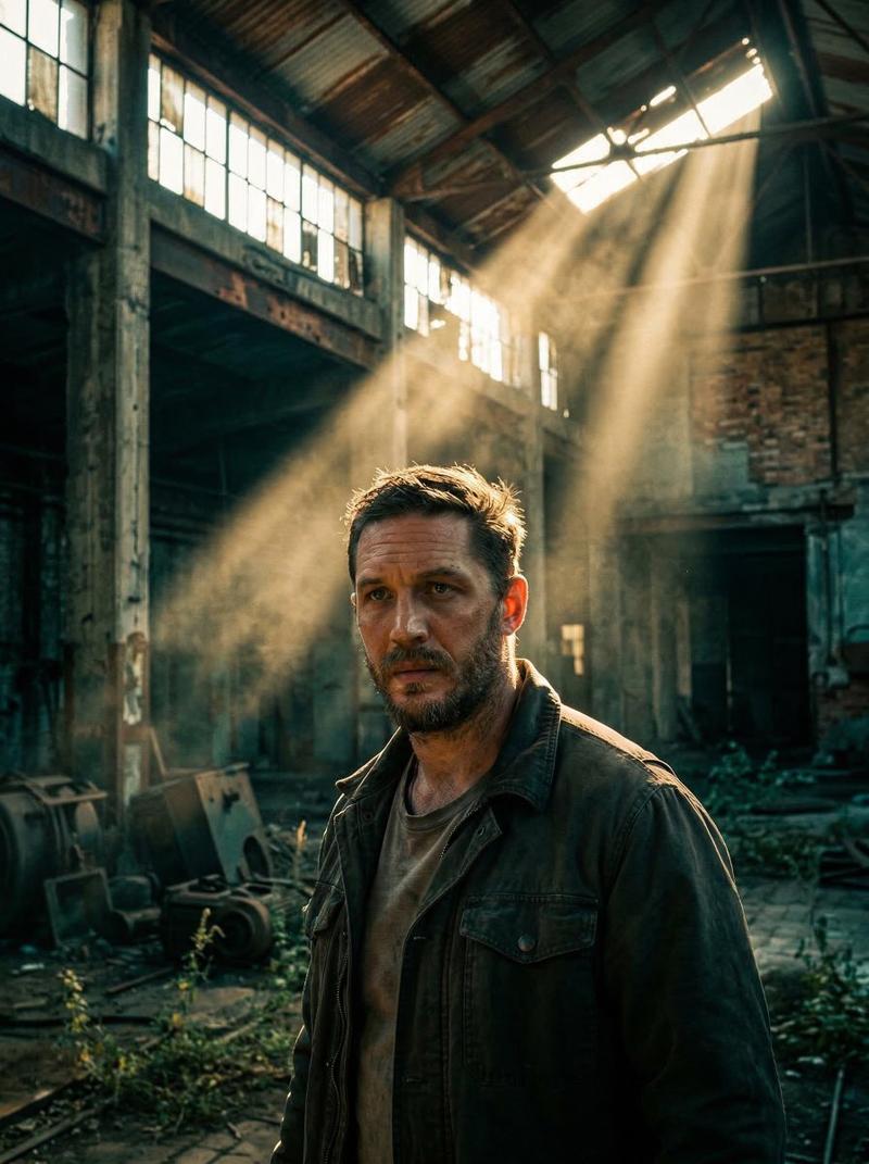 God rays warehouse portrait: GPT Image 2 prompt
