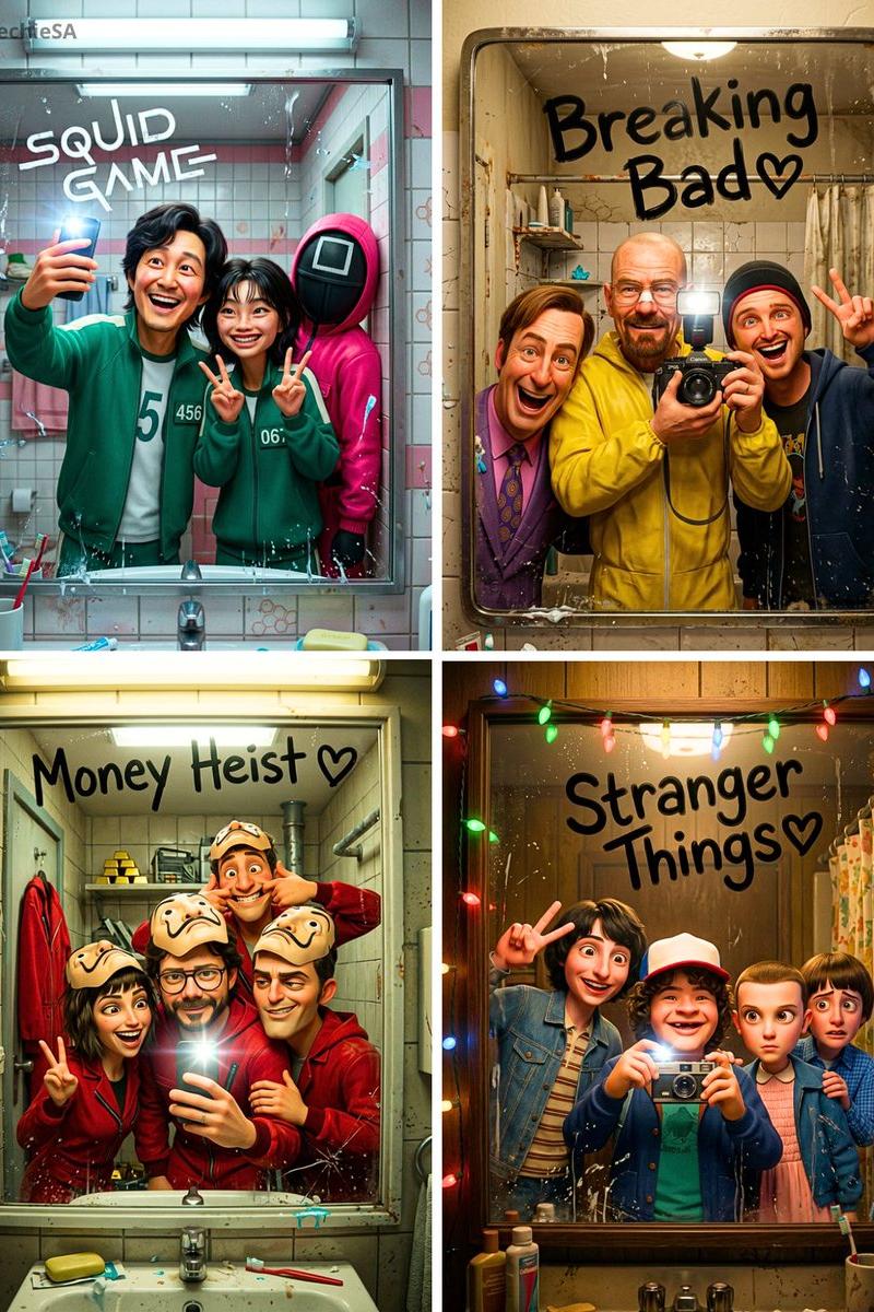 Pixar cast mirror selfie: GPT Image 2 prompt