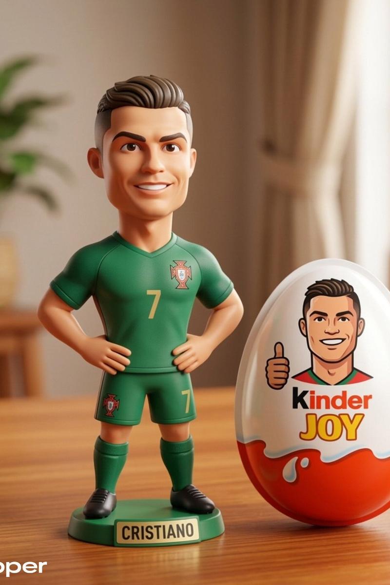 Ronaldo Kinder Joy figurine: GPT Image 2 prompt