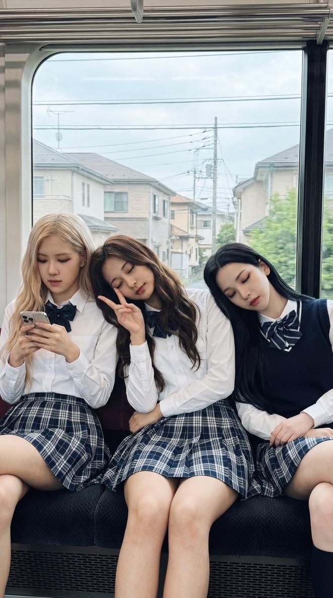 K-pop idols on a train: GPT Image 2 prompt