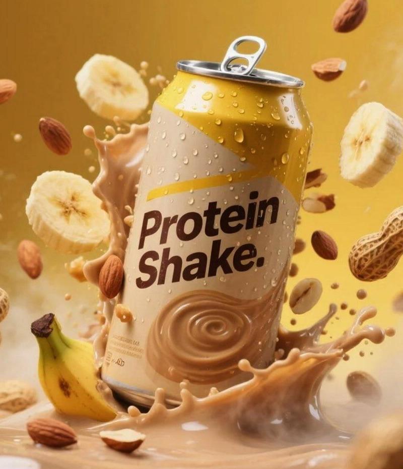 Protein shake splash advert: GPT Image 2 prompt