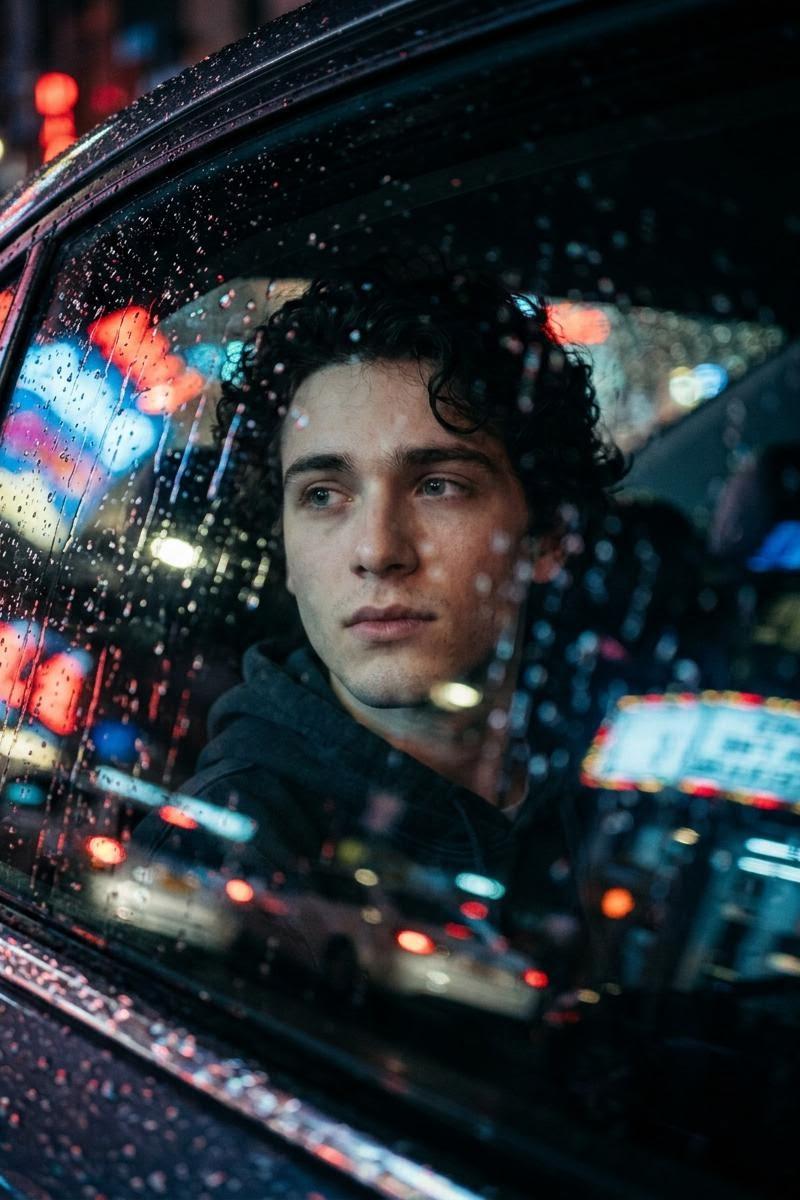Rainy car window portrait: GPT Image 2 prompt