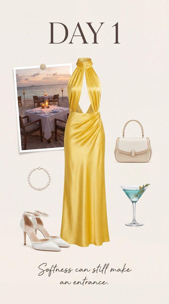 Yellow halter satin moodboard: GPT Image 2 prompt