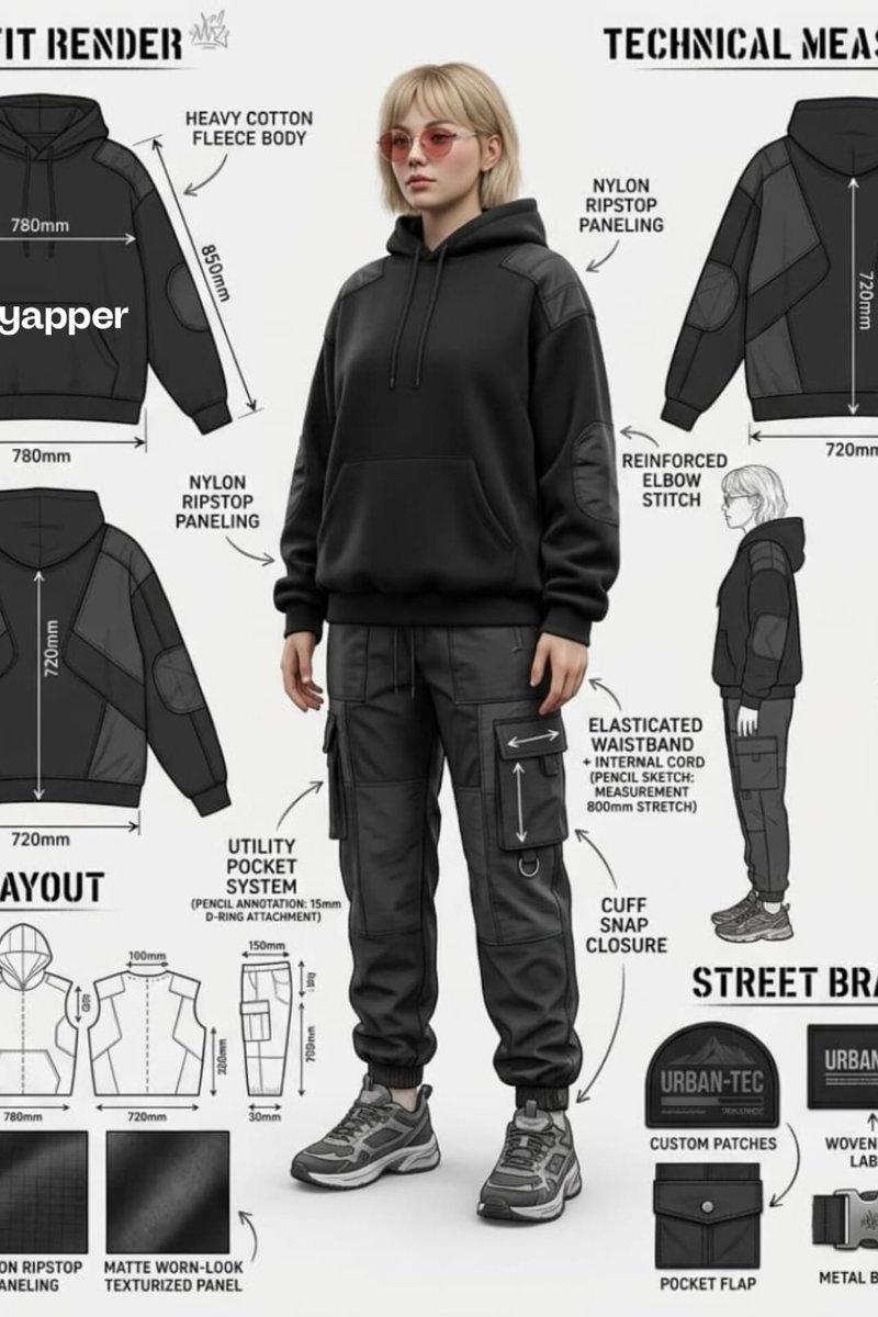 Streetwear fashion sheet: GPT Image 2 prompt