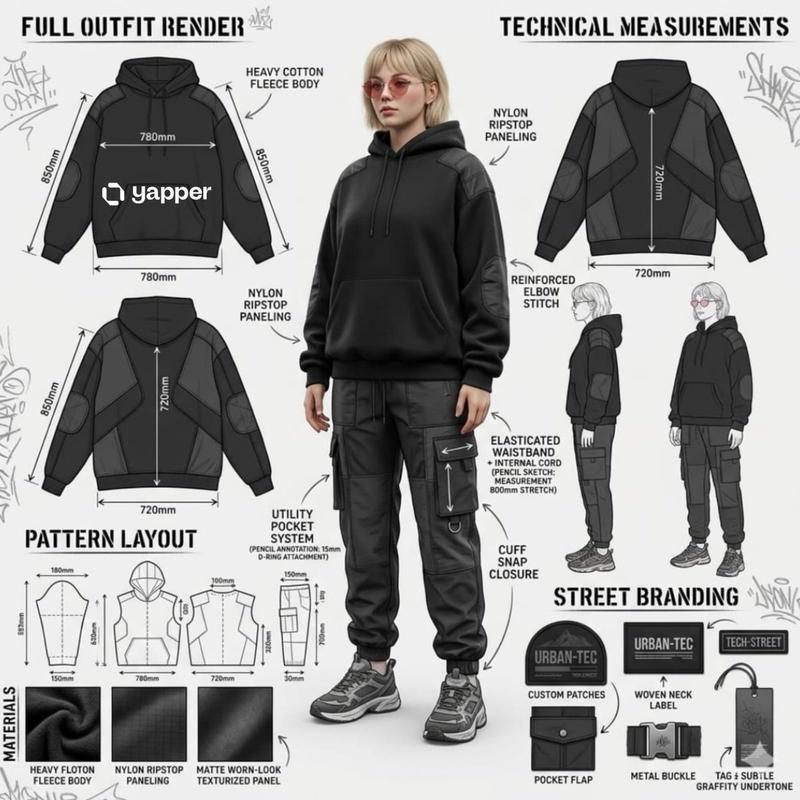 Streetwear fashion sheet: GPT Image 2 prompt