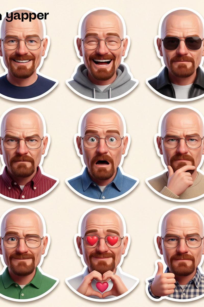 Pixar sticker pack grid: GPT Image 2 prompt