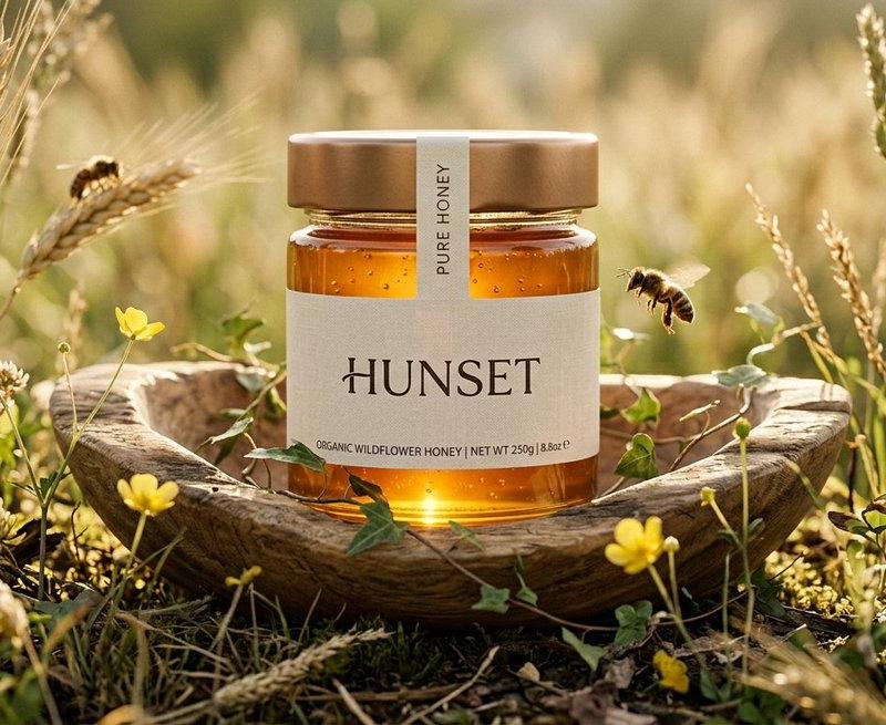 Honey jar wheat meadow: GPT Image 2 prompt