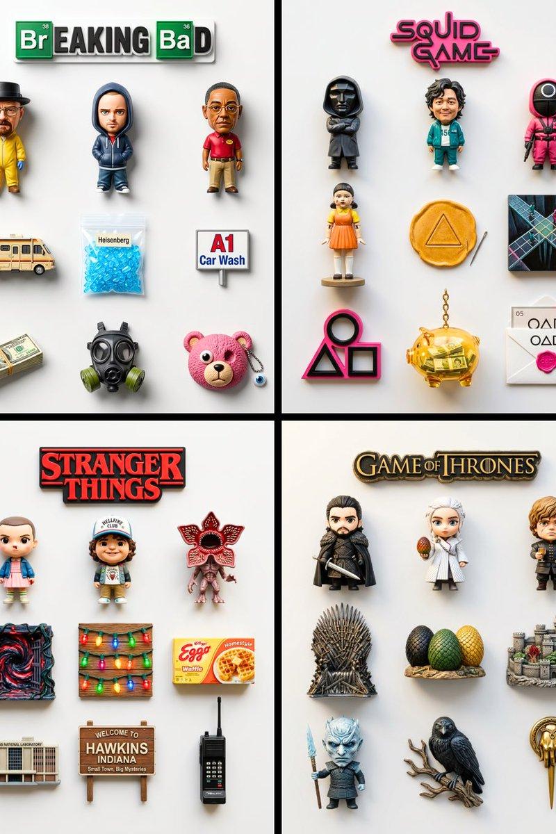 Country magnet 9-piece flatlay: GPT Image 2 prompt