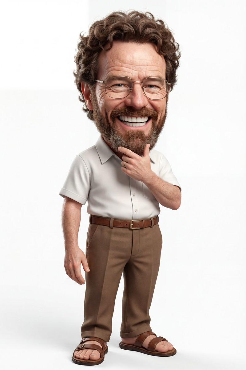 3D caricature smiling man: GPT Image 2 prompt