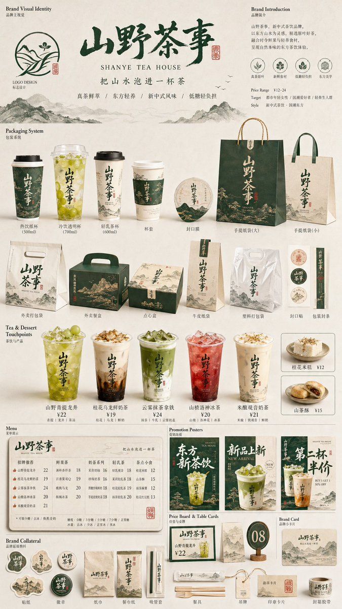 Restaurant brand mockup matrix: GPT Image 2 prompt