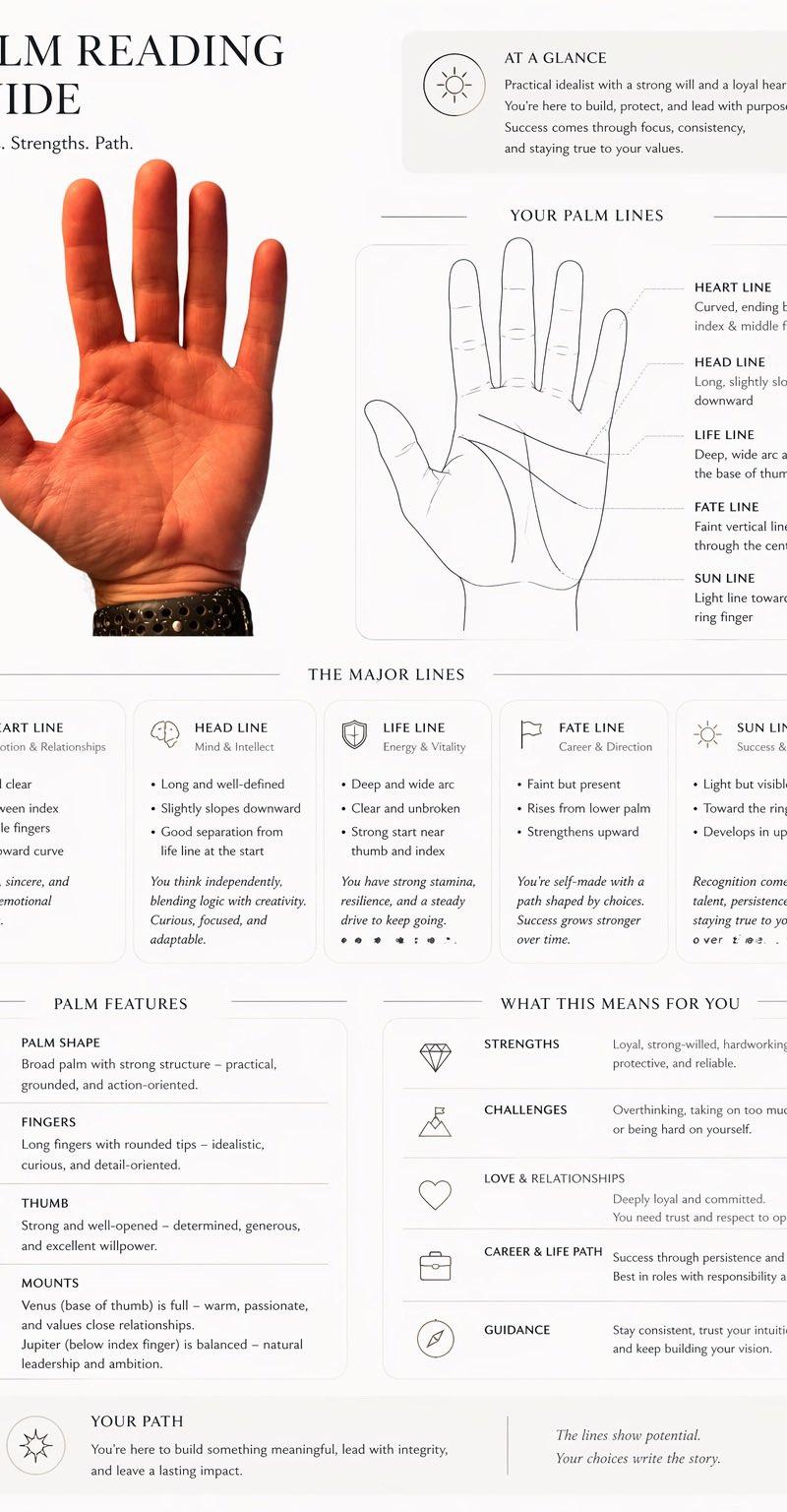 Minimalist palm reading guide: GPT Image 2 prompt