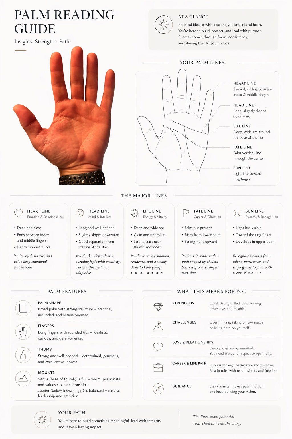 Minimalist palm reading guide: GPT Image 2 prompt