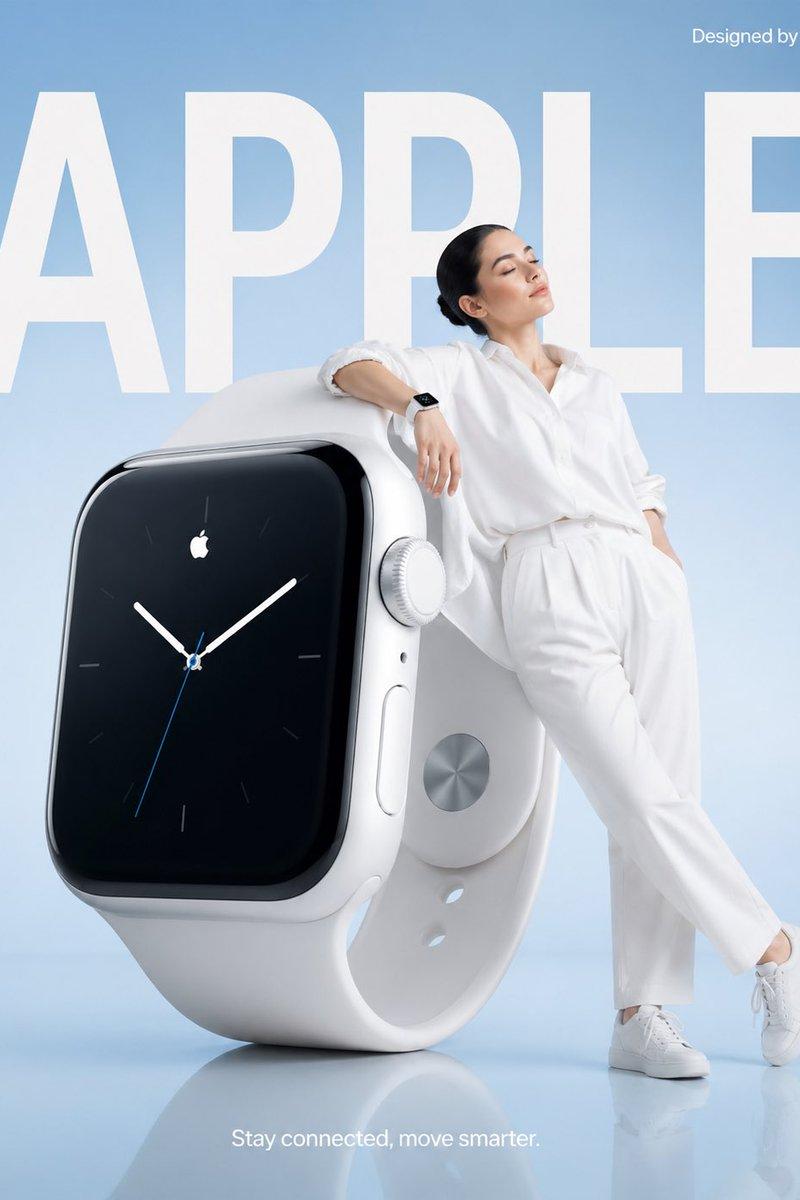 Oversized Apple smartwatch ad: GPT Image 2 prompt