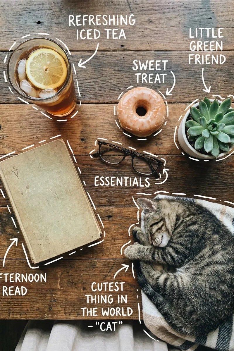 Cozy flat-lay doodle annotations: GPT Image 2 prompt