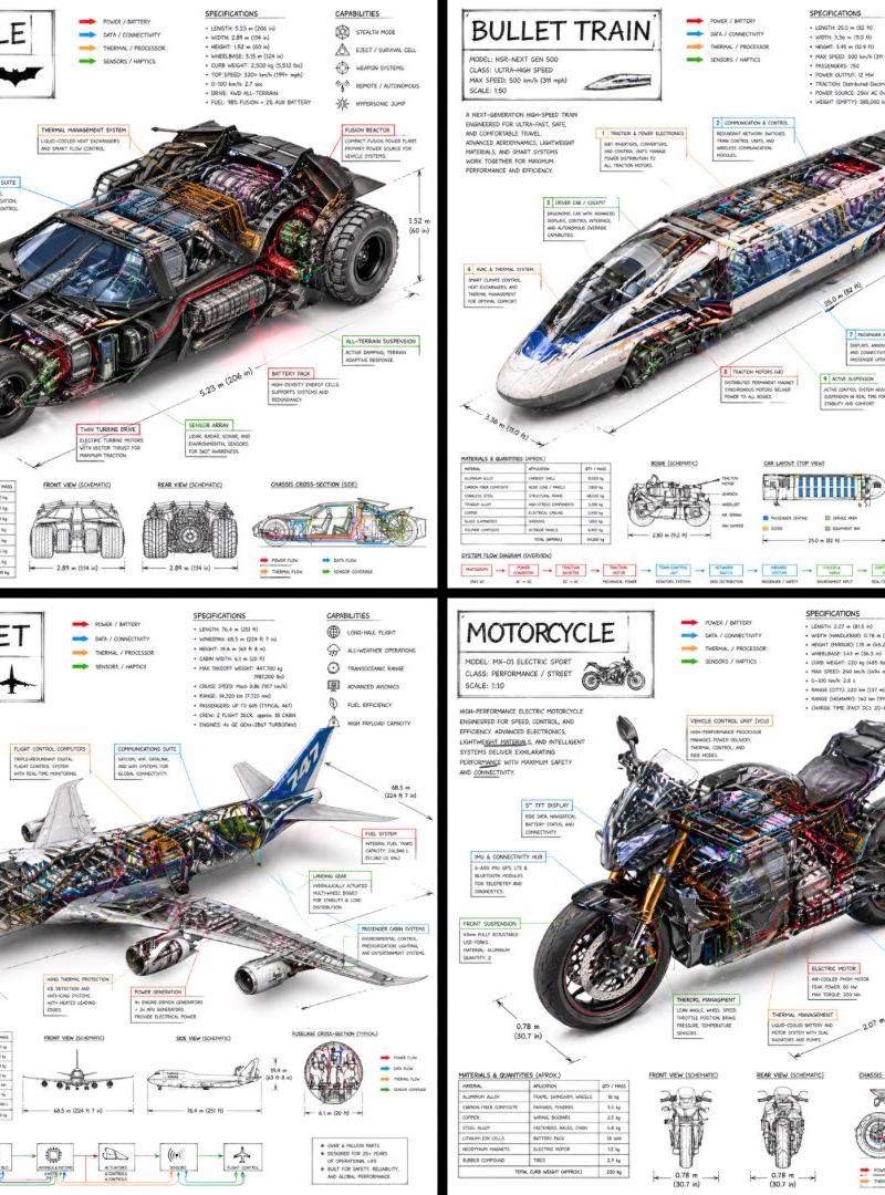 Isometric vehicle technical diagram: GPT Image 2 prompt