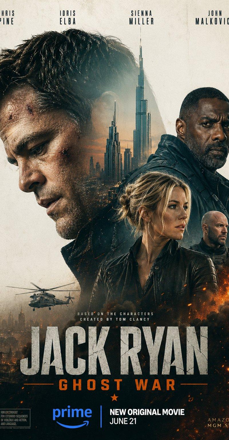 Jack Ryan Ghost War poster: GPT Image 2 prompt
