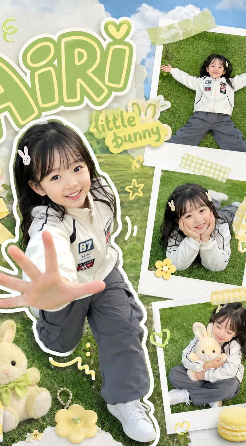 Kawaii Korean kids scrapbook photo poster: GPT Image 2 prompt