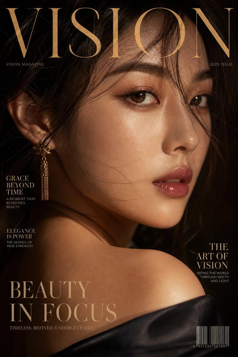 Luxury VISION magazine cover portrait: GPT Image 2 prompt