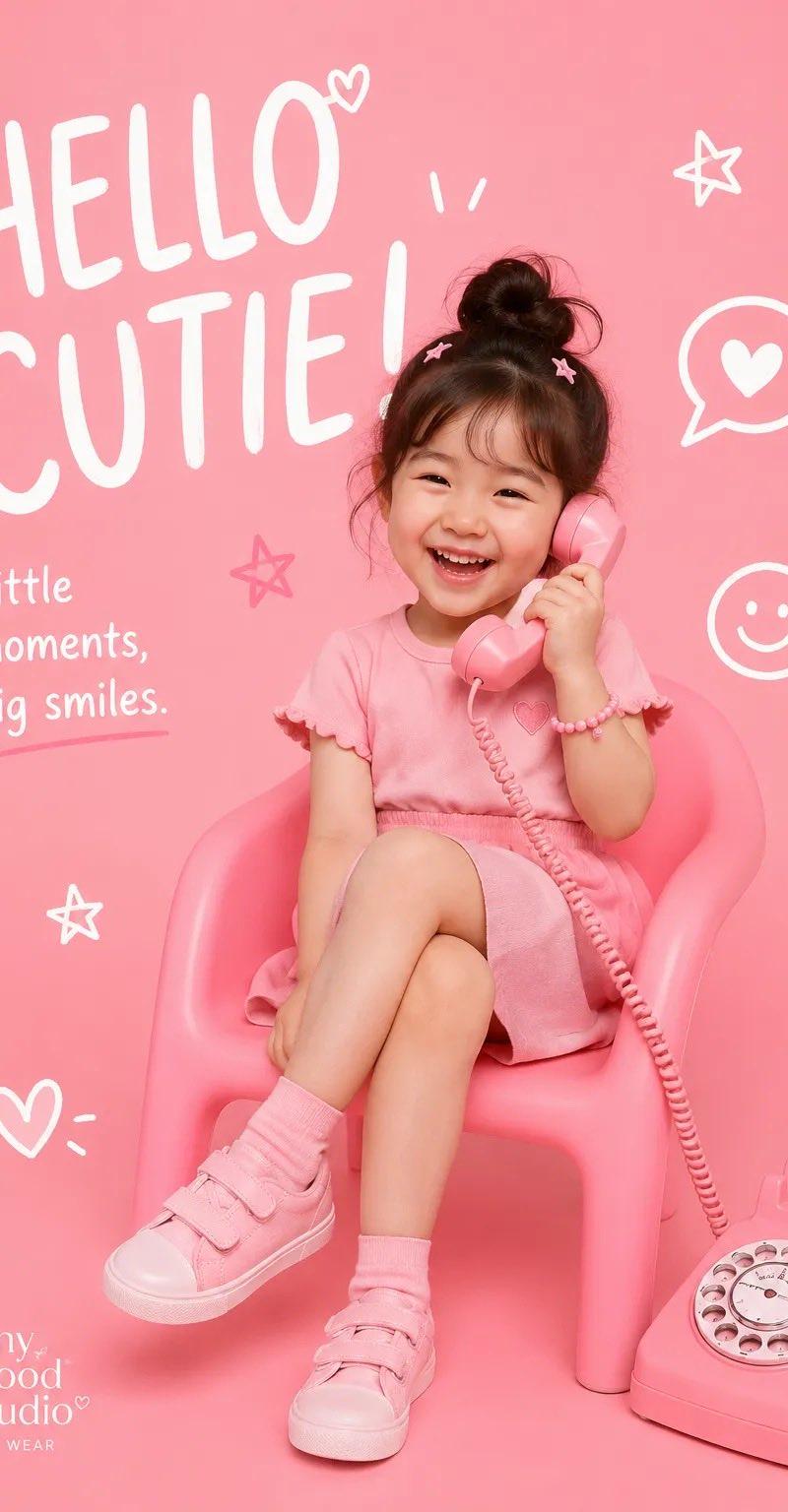 Playful kids fashion editorial poster: GPT Image 2 prompt