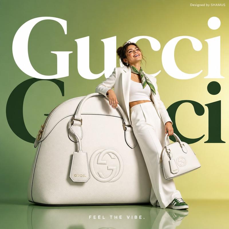 Gucci oversized handbag minimalist ad: GPT Image 2 prompt