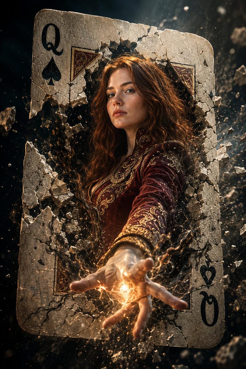 Queen of Spades sorcerer movie poster: GPT Image 2 prompt