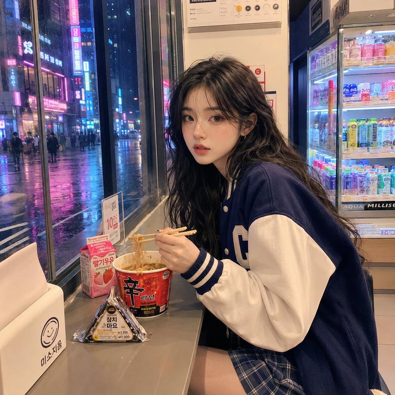 Late-night Seoul ramen photo + journal page: GPT Image 2 prompt