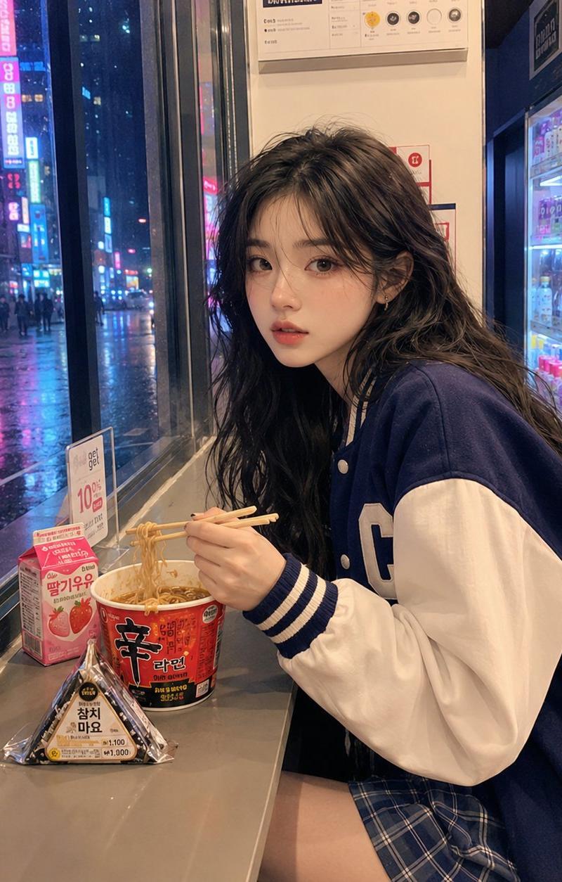 Late-night Seoul ramen photo + journal page: GPT Image 2 prompt