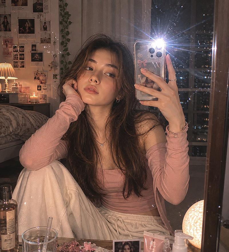 90s disposable-flash bedroom mirror selfie: GPT Image 2 prompt