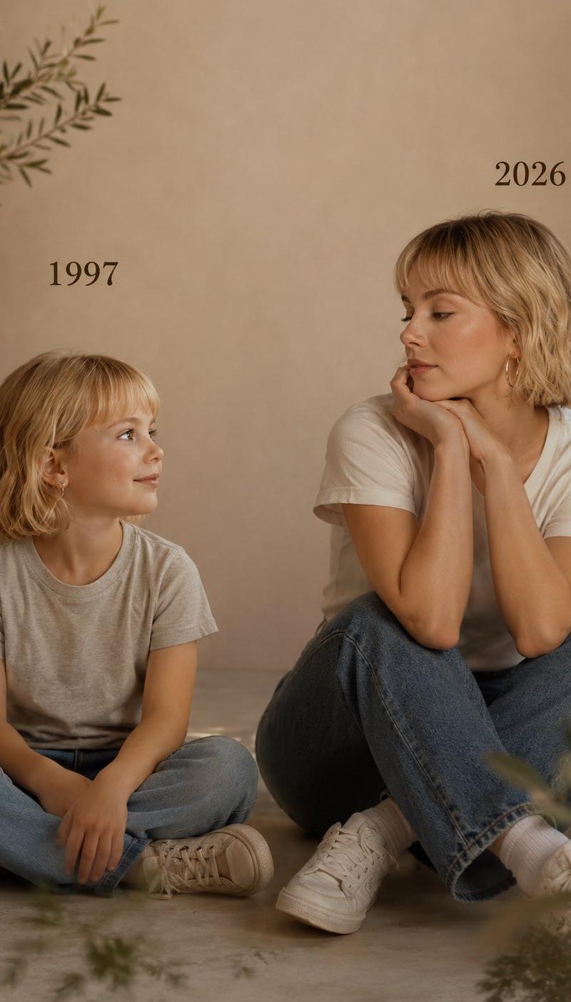 Child me meets present me side-by-side: GPT Image 2 prompt