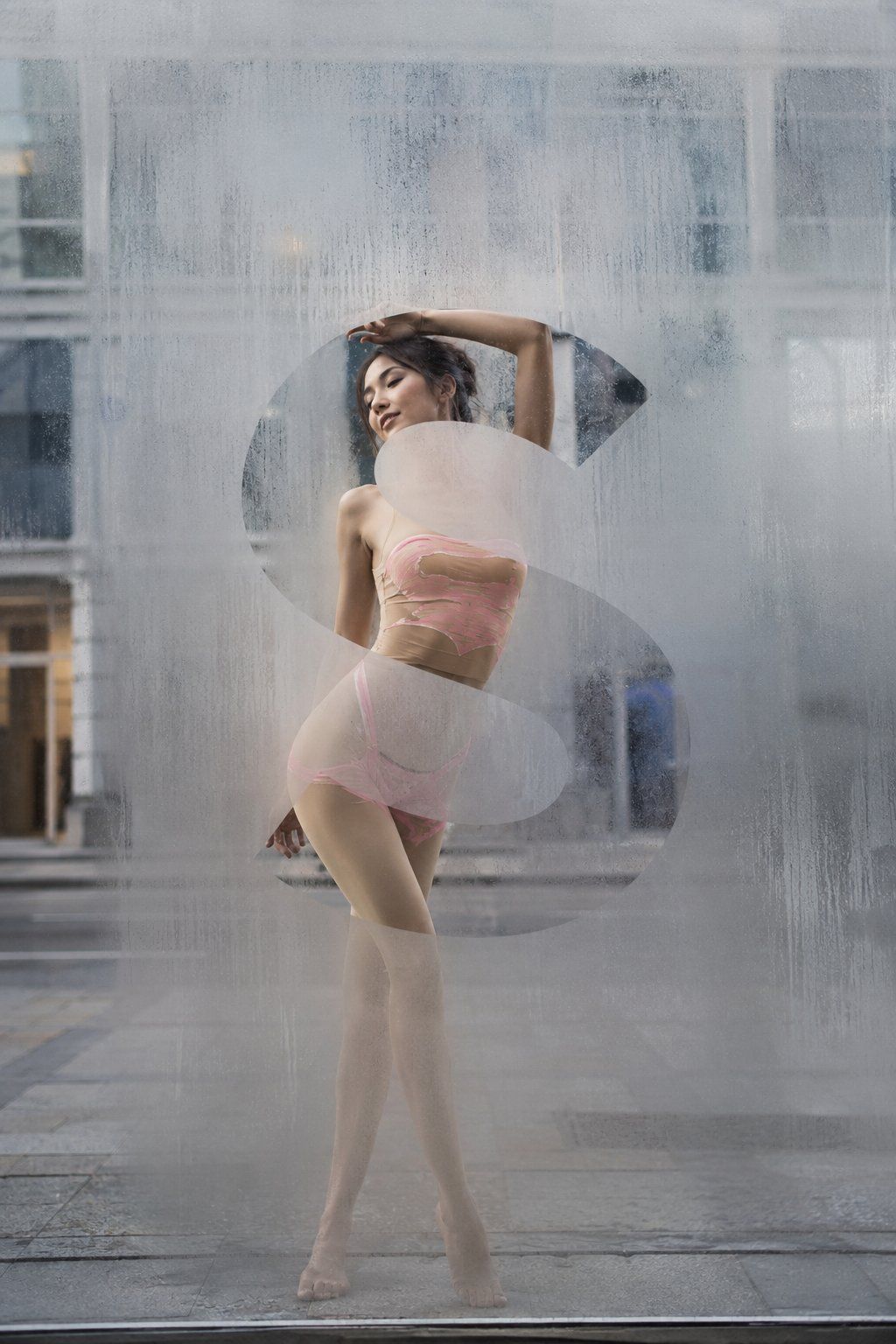 Frosted glass street fashion editorial: GPT Image 2 prompt