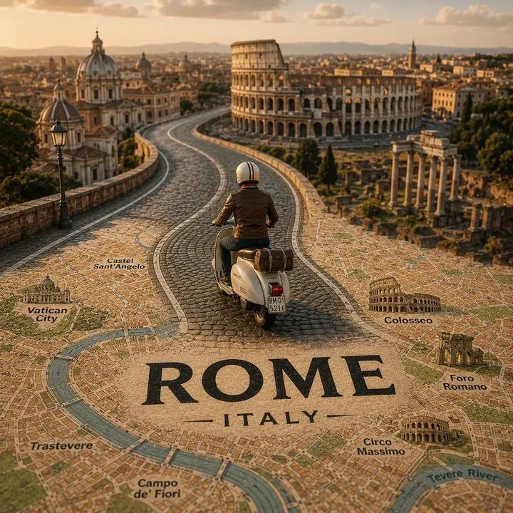 Tilt-shift city map travel poster: GPT Image 2 prompt