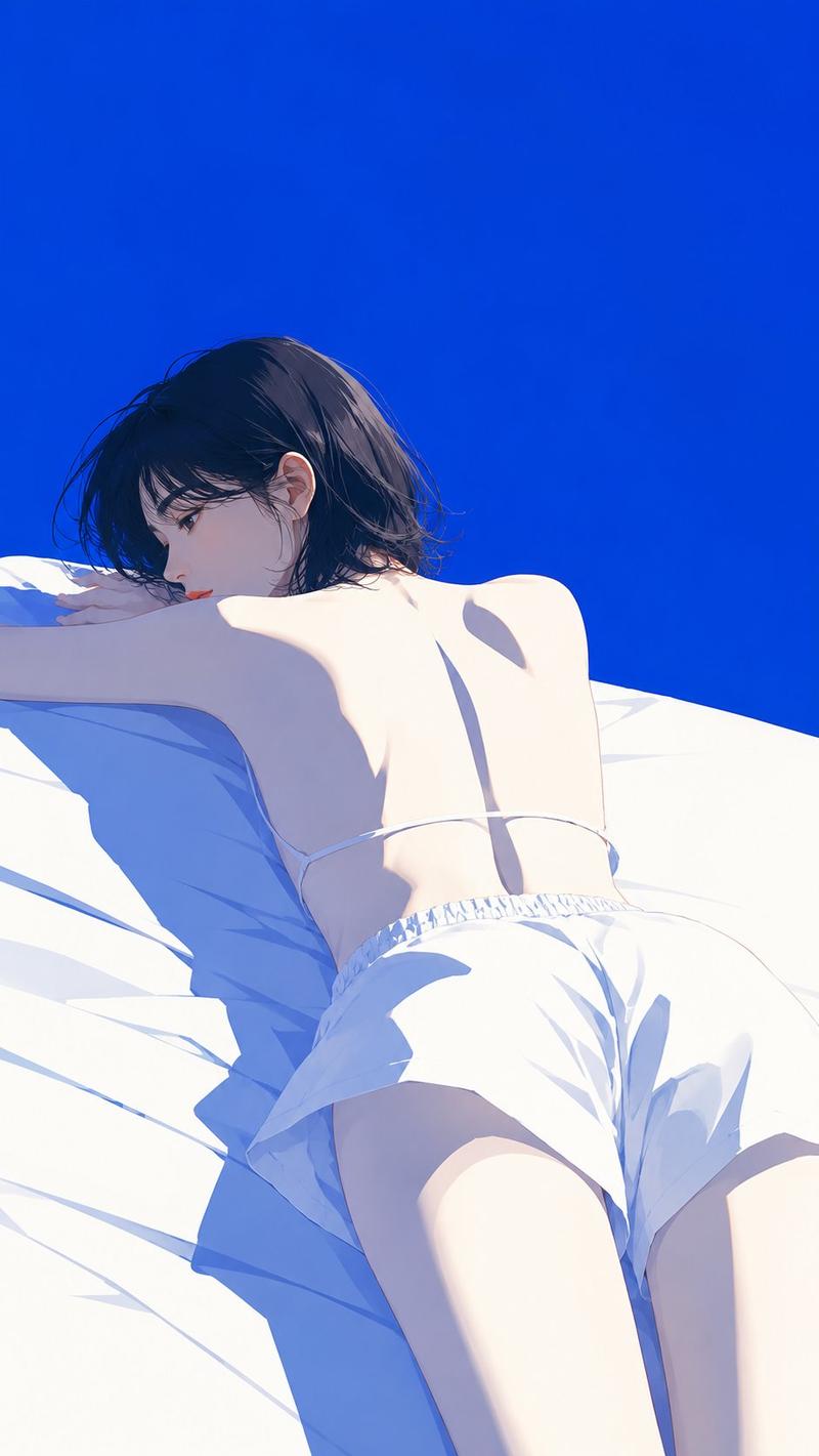 Blue-white fashion mag cover illustration: GPT Image 2 prompt