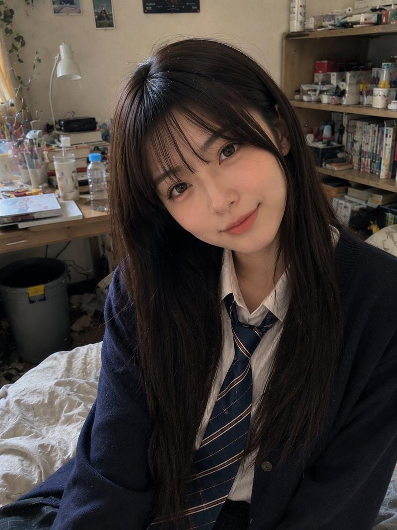 Cozy bedroom snapshot of japanese student: GPT Image 2 prompt
