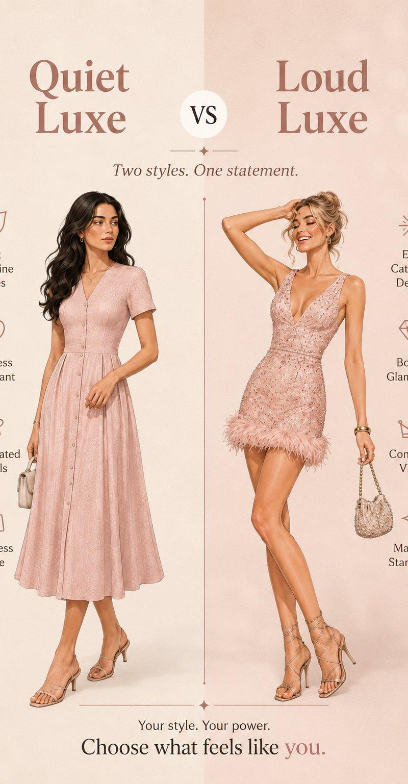 Quiet Luxe vs Loud Luxe poster: GPT Image 2 prompt