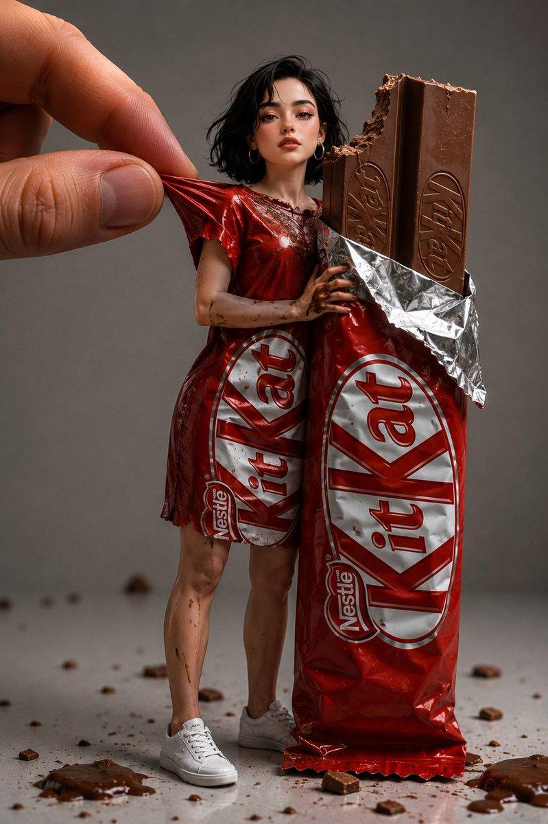 KitKat wrapper miniature ad: GPT Image 2 prompt