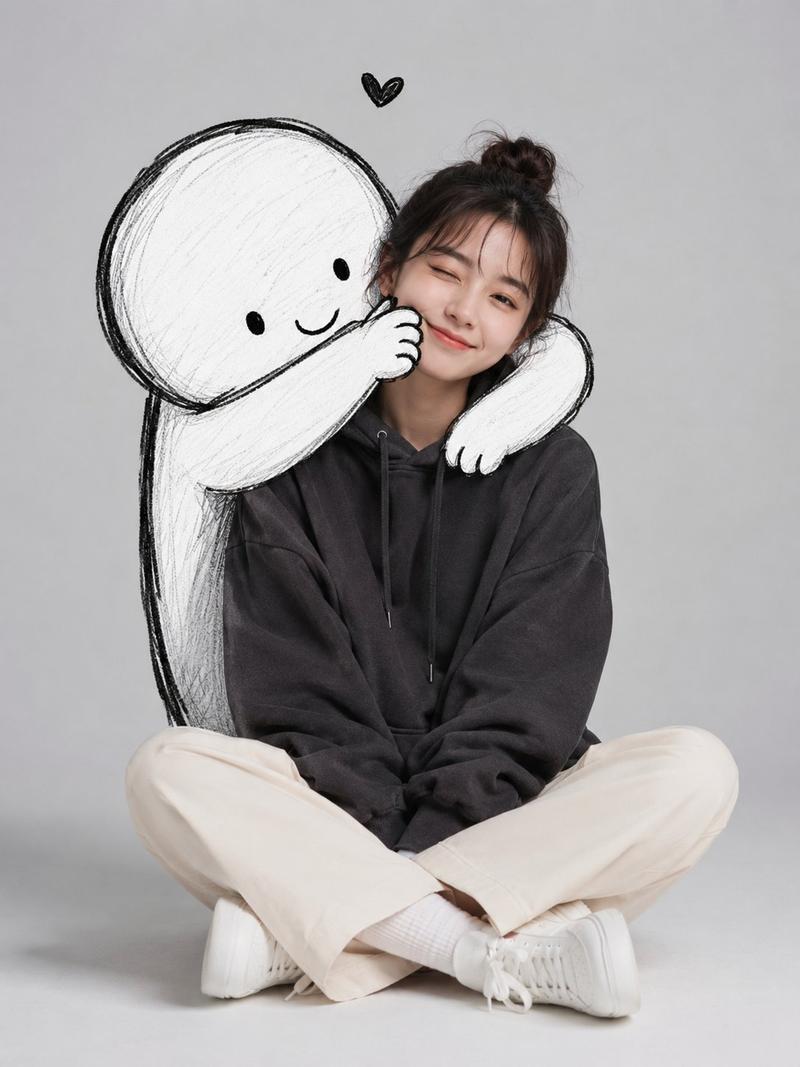 Minimalist hoodie portrait: GPT Image 2 prompt